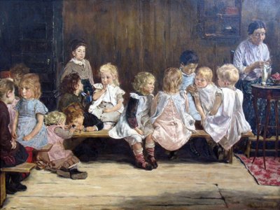 Kleinkinderschule in Amsterdam von Max Liebermann